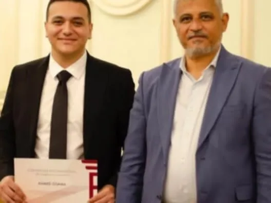 المستشار القانونى‏ أسامة فتح يهنئ نجله احمد لحصوله علي ليسانس حقوق