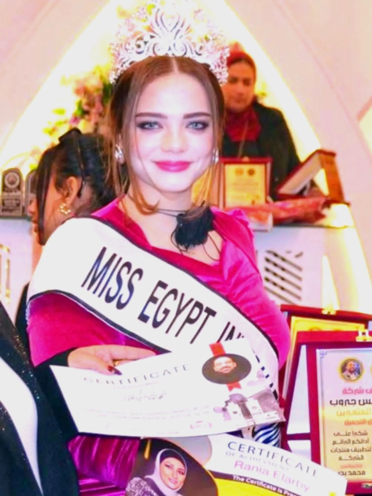 تكريم ملكة جمال مصر للسلام الفنانة لولى يحيى 