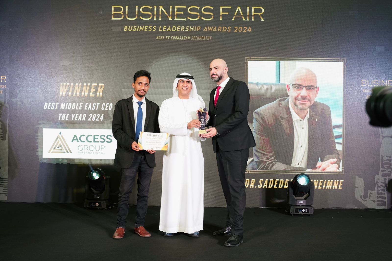 مجلة business fairتكرم د. سعد الدين منيمنة مؤسس ورئيس مجلس إدارة مجموعة شركات AGI   