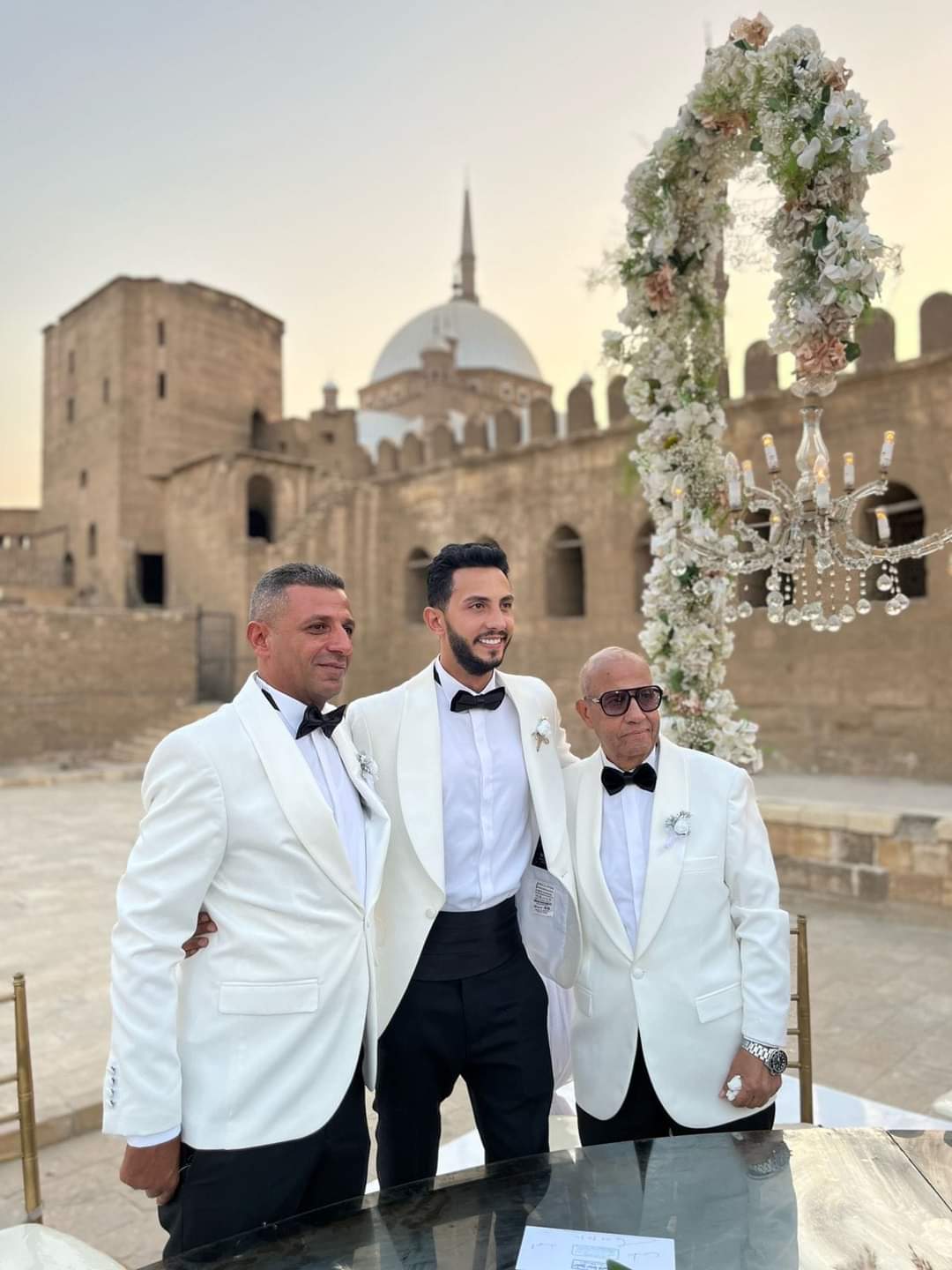 بحضور الشيخ أسامة قابيل .. زفاف الطيار أحمد الزقازيقي على سلمى قطب في قلعة صلاح الدين
