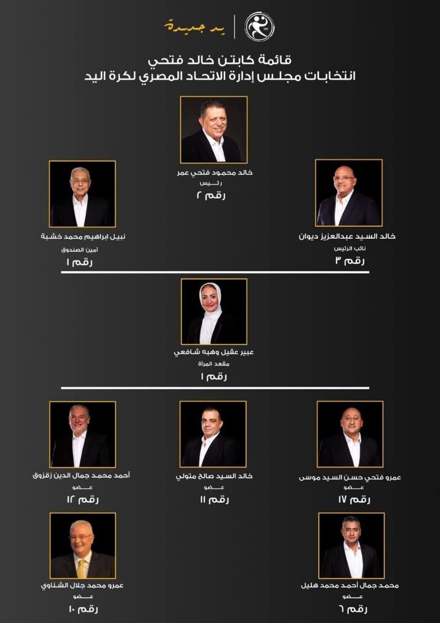خالد فتحي رئيسًا لاتحاد اليد حتى 2028