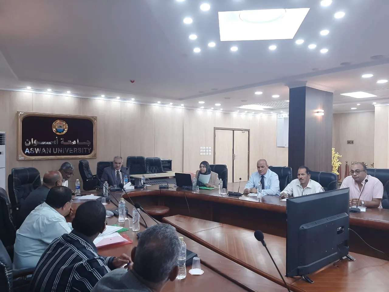 مجلس شئون التعليم والطلاب جامعة أسوان يناقش سرعة التصحيح لضمان مستقبل الطلاب لتادية الخدمة العسكرية 