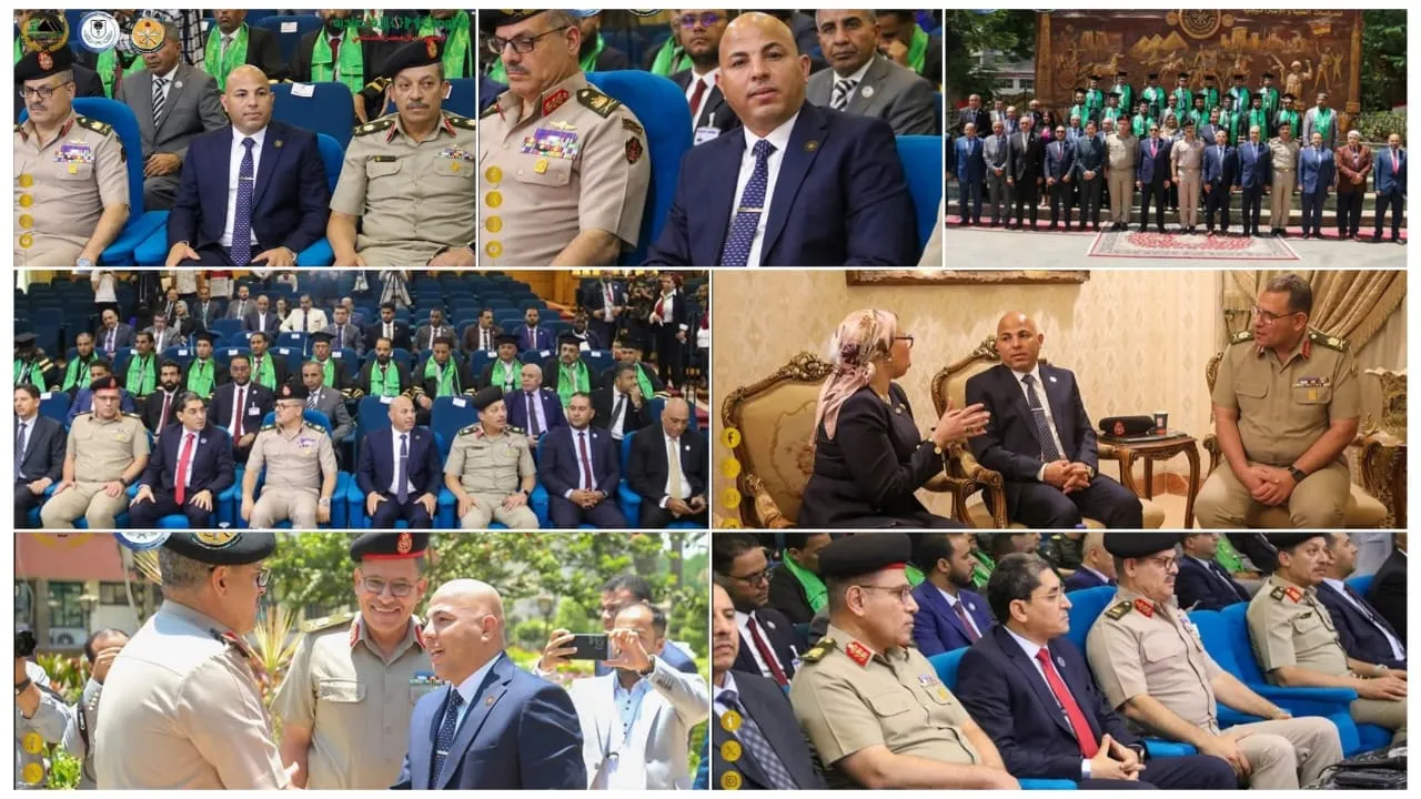 بحضور وزير العمل.. الأكاديمية العسكرية تحتفل بتخريج دفعة من قيادات ليبيا ضمن مبادرة ”صناعة كادر ليبي