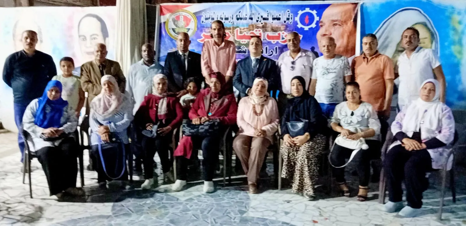 حزب تحيا مصر إرادة شعب يدعم مرشح الجيل الديمقراطي بمجلس الشيوخ خلال زيارة ميدانية للسويس